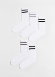 H&M H & M - 5-pack Socks - White