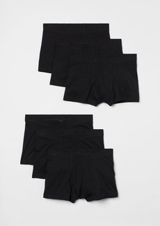 H&M H & M - 6-pack Short Cotton Boxer Shorts - Black