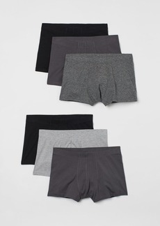 H&M H & M - 6-pack Short Cotton Boxer Shorts - Gray