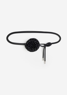 H&M H & M - Appliquéd Waist Belt - Black