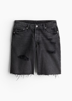 H&M H & M - Baggy Low Denim Shorts - Black
