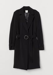 H&M H & M - Belted Coat - Black