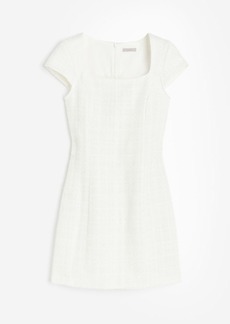 H&M H & M - Bouclé Dress - White