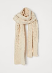 H&M H & M - Cable-knit Scarf - Beige