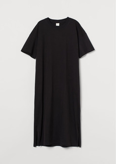 H&M H & M - Calf-length T-shirt Dress - Black