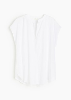H&M H & M - Cap-sleeved Blouse - White