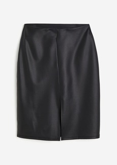 H&M H & M - Coated Skirt - Black
