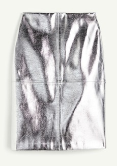 H&M H & M - Coated Skirt - Silver