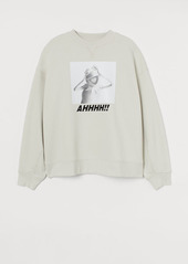 H&M H & M - Cotton-blend Sweatshirt - Beige