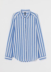 H&M H & M - Cotton Shirt - Blue