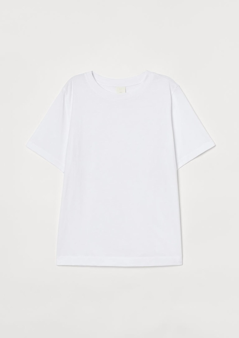 H & M - Cotton T-shirt - White