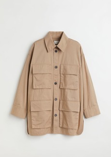 H&M H & M - Cotton Twill Utility Jacket - Beige