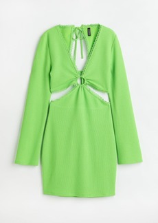 H&M H & M - Cut-out Dress - Green