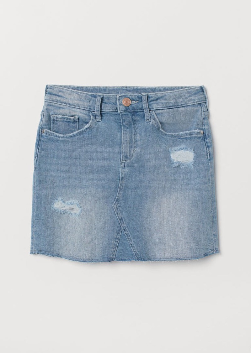 h and m jean skirt
