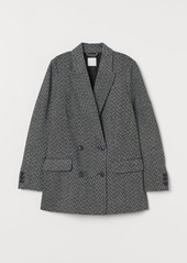 H&M H & M - Double-breasted Jacket - Black