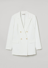 H&M H & M - Double-breasted Jacket - White