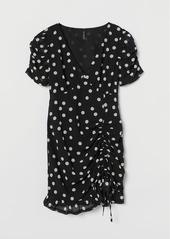 H&M H & M - Draped Chiffon Dress - Black