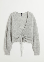 H&M H & M - Drawstring Sweater - Gray