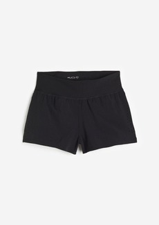 H&M H & M - DryMove Double-layered Sports Shorts - Black