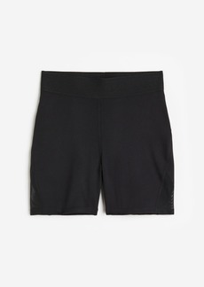 H&M H & M - DryMove Mesh-detail Sports Hot Pants - Black