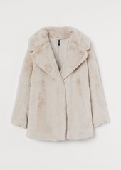 H&M H & M - Faux Fur Jacket - Beige
