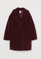 H&M H & M - Faux Shearling Coat - Red