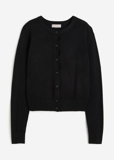 H&M H & M - Fine-knit Cardigan - Black