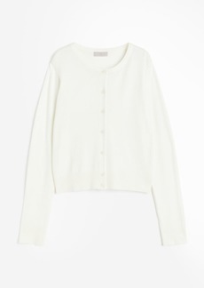 H&M H & M - Fine-knit Cardigan - White
