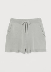 H&M H & M - Fine-knit Shorts - Gray
