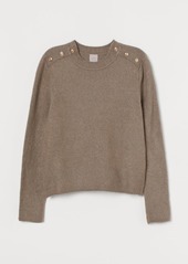 H&M H & M - Fine-knit Sweater - Brown