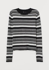 H&M H & M - Fine-knit Top - Black