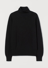 H&M H & M - Fine-knit Turtleneck Sweater - Black