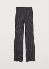 H&M H & M - Flared Jersey Pants - Black