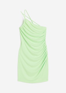H&M H & M - Gathered One-shoulder Dress - Green