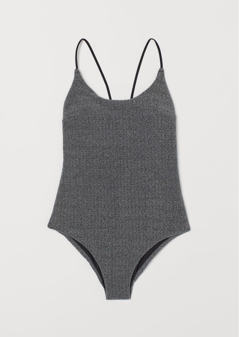 h and m black swimsuit