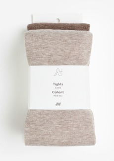 H&M H & M - H & M+ 2-pack Fine-knit Tights - Beige