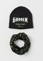 H&M H & M - Hat and Tube Scarf - Black