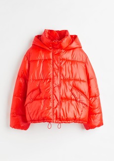 H&M H & M - Hooded Puffer Jacket - Red
