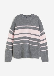 H&M H & M - Jacquard-knit Sweater - Gray