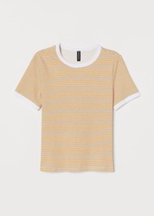 H&M H & M - Jersey Top - Yellow