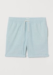 H&M H & M - Knee-length Cotton Shorts - Turquoise