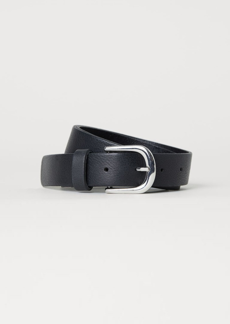 H\u0026M H \u0026 M - Leather Belt - Black | Belts