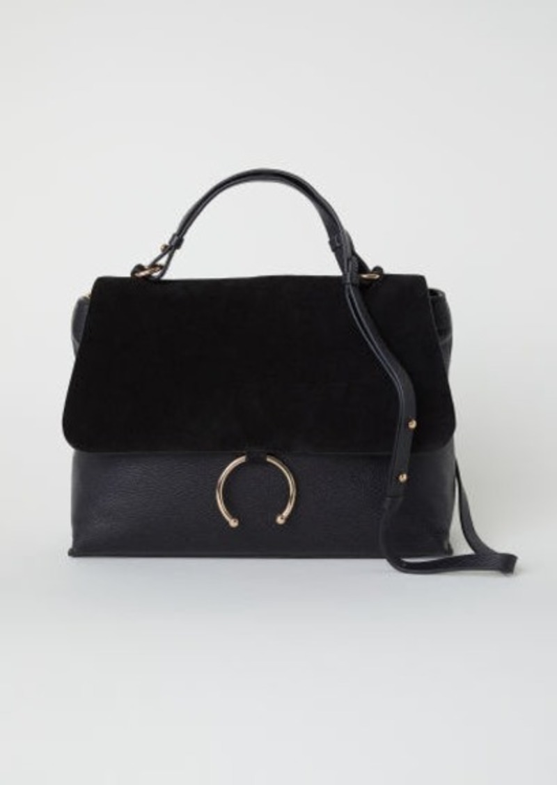 h and m black handbag