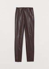 H&M H & M - Leggings with Creases - Red