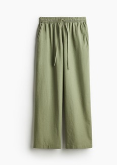 H&M H & M - Linen-blend Pants - Green