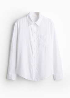 H&M H & M - Linen-blend Shirt - White