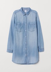 H&M H & M - Long Denim Shirt - Blue