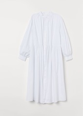 H&M H & M - Long-sleeved Cotton Dress - White