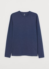 H&M H & M - Slim Fit Jersey Shirt - Blue