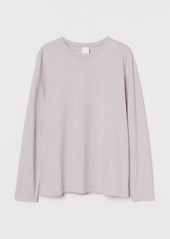 H&M H & M - Long-sleeved Jersey Top - Pink